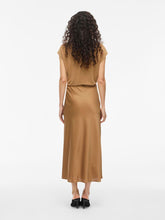 Vila Ellette High Waist Midi Skirt- Bistre